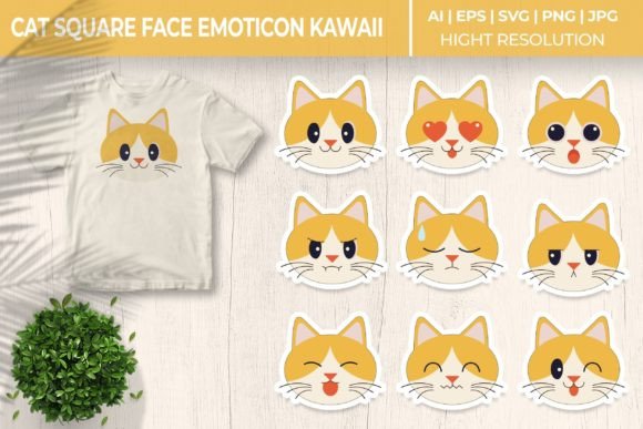 Cat Circle Face Emoticon Kawaii Craft Review