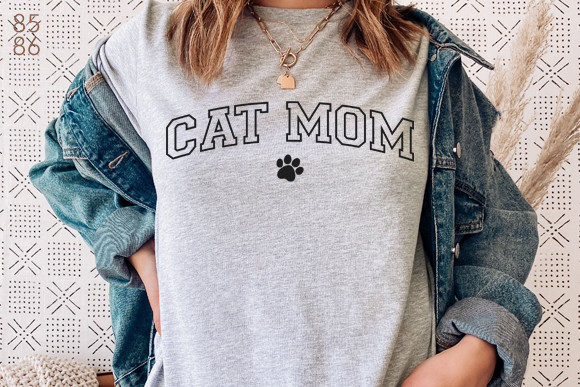 Cat Mom Varsity Letters Embroidery Review