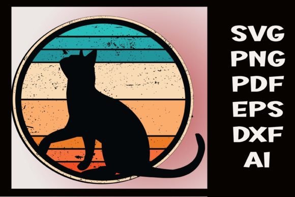 Cat Retro Silhouette Embroidery Design Review
