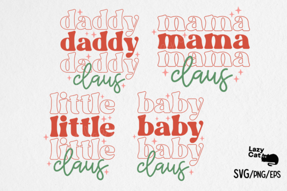 Christmas Claus Family SVG Design Review
