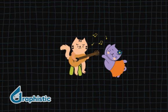 Cute Cat Playing Music Embroidery Design Review