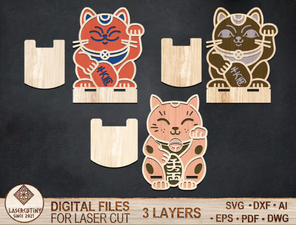 Lucky Cat Cell Phone Holders Set Review