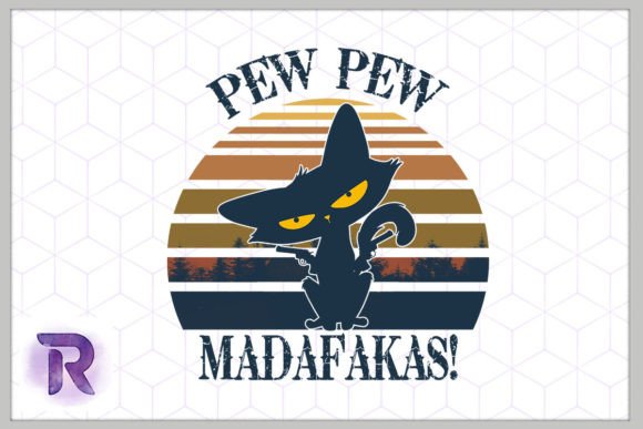 Pew Pew Madafakas Funny Black Cat Embroidery Design Review
