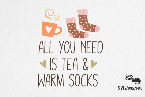 Tea Warm Socks Fall SVG Design Review