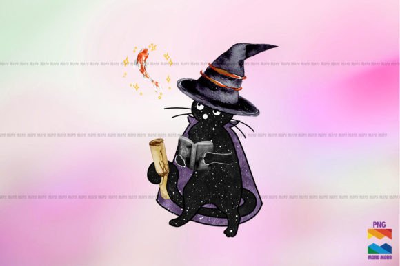 Witch Cat Enchanting the Fish to Fly Embroidery Review